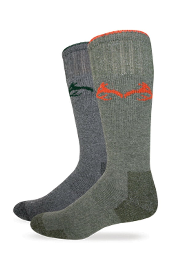 Mens Socks, Merino Wool Outdoor Scent Eliminator Boot Socks Wicks Moisture, 2 Pair