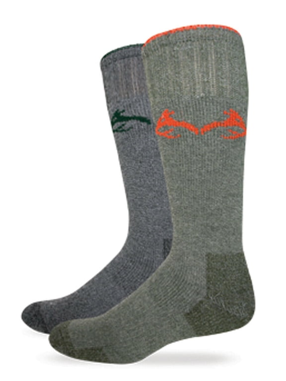 Mens Socks, Merino Wool Outdoor Scent Eliminator Boot Socks Wicks Moisture, 2 Pair
