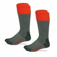thumbnail image 1 of Realtree Mens Socks, Steel Toe Boot Merino Wool Cushion Tall Socks, 2 Pairs, 1 of 3