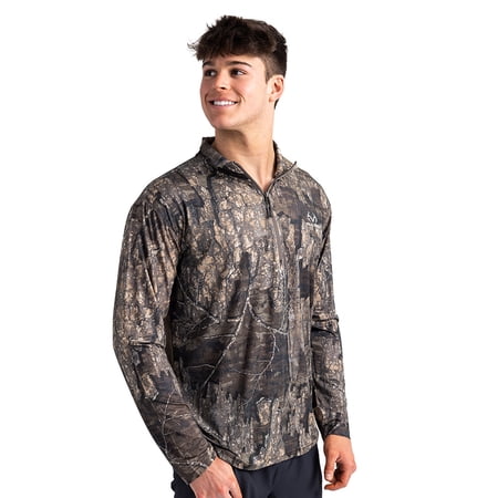 Realtree Meshback 1/4 Zip Performance Men's Shirt | Timber
