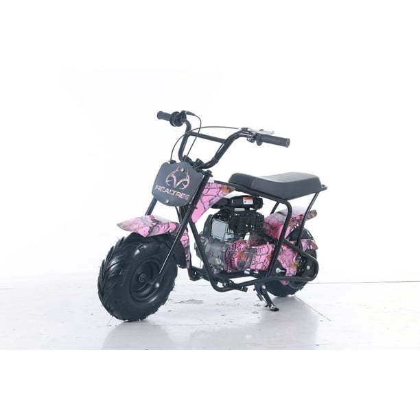 Realtree RT100P Gas Powered 105cc Pink Camo Power RideOn Mini Bike