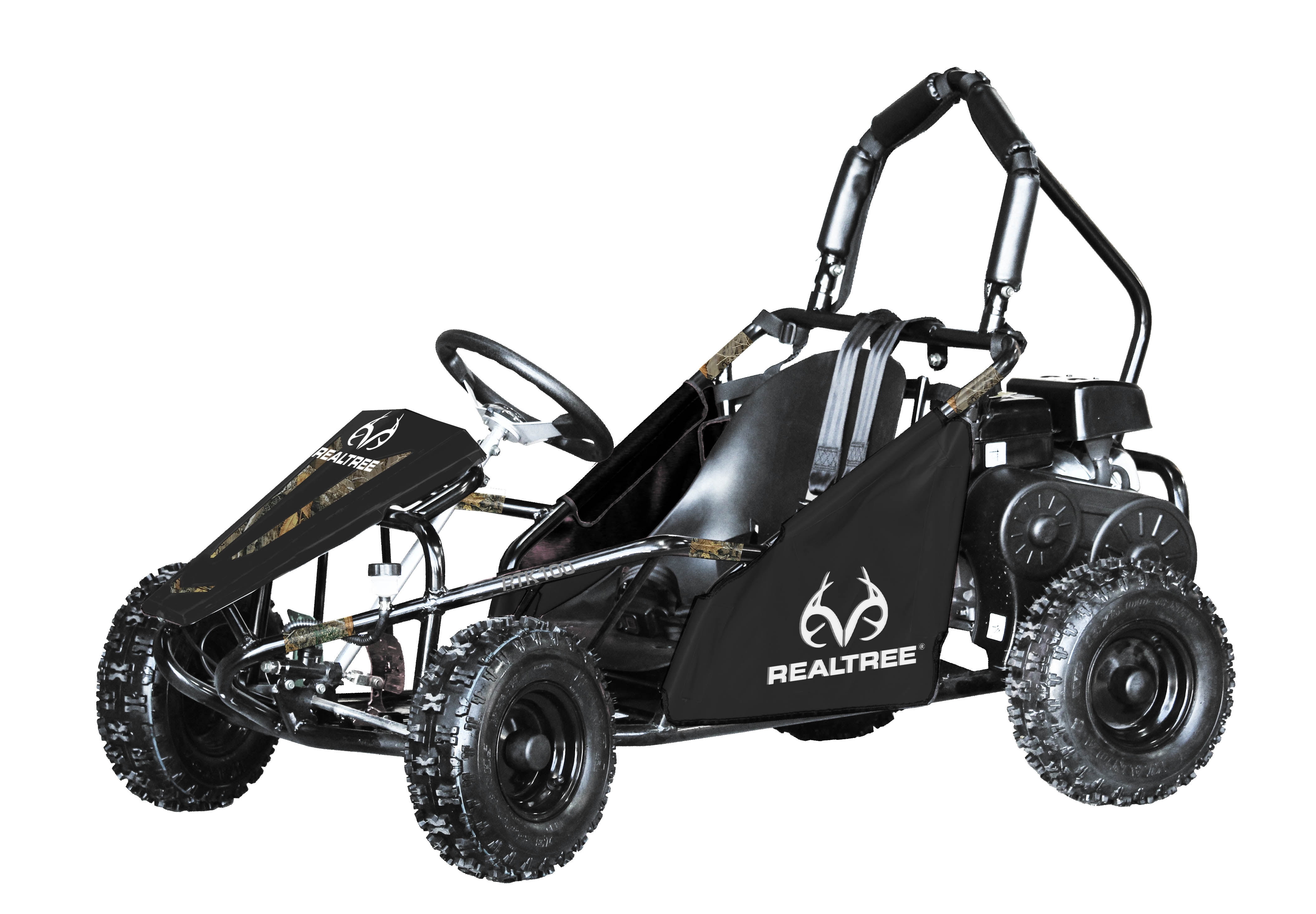 Realtree RTK100B Gas Powered 98cc Black Camo Power RideOn Mini Bike