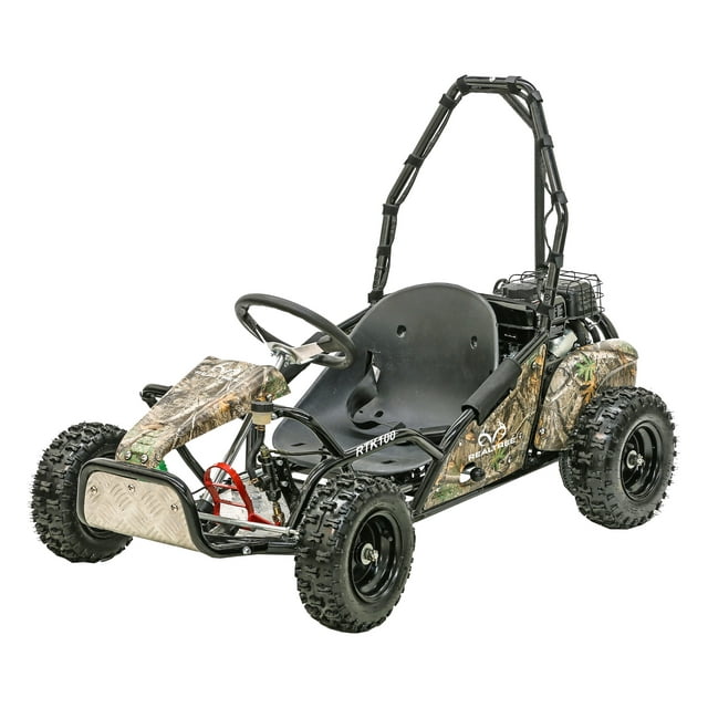 Realtree RTK100 Gas Powered 98cc Camo Power RideOn Go Kart