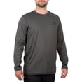 thumbnail image 1 of Realtree Men's Charcoal Long Sleeve Performance Tee Shirt, Up to 3XL, 1 of 5