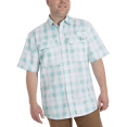 thumbnail image 1 of Realtree Short Sleeve Fishing Guide Shirt, Aruba Blue Plaid (Men's), 1 of 4