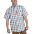 thumbnail image 1 of Realtree Short Sleeve Fishing Guide Shirt, Offshore Plaid Blue (Men's), 1 of 4
