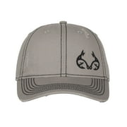 Realtree® Structured 6-Panel Chino Cotton Twill Cap with Heavy Fray