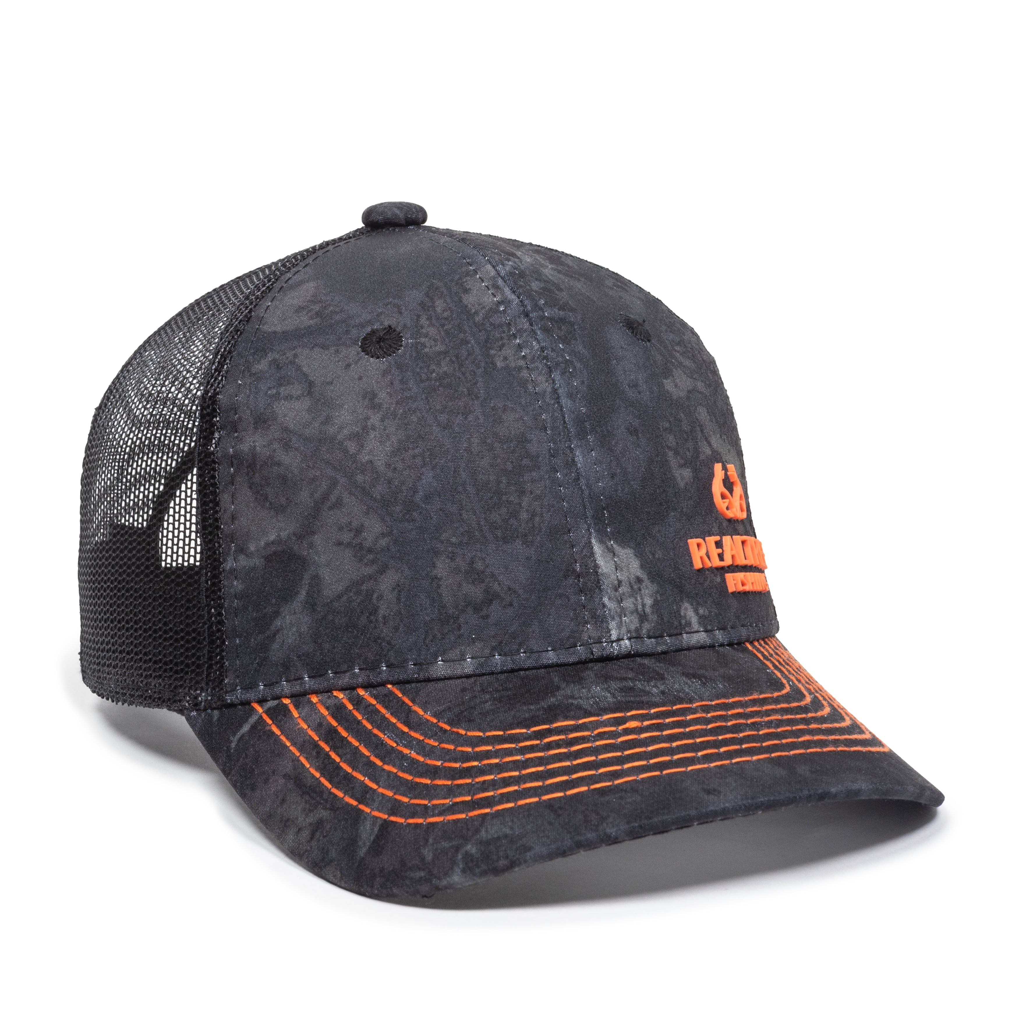 Realtree Structured Baseball Style Hat, Fishing Wav3/Black, Large/Extra  Large 
