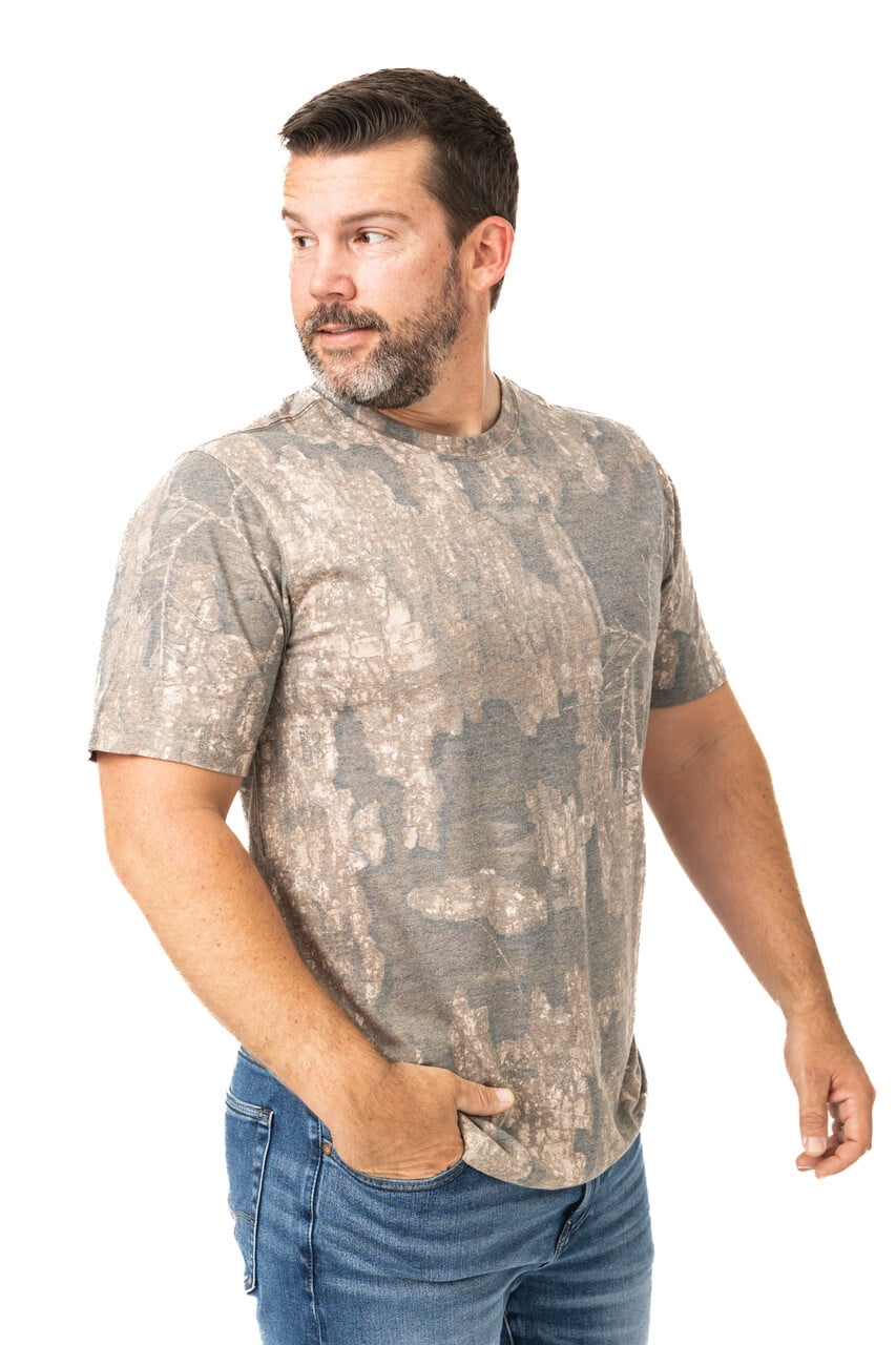 Ashen Fane Men's Tri-Blend Short Sleeve Crewneck Shirt - Lightweight & Soft, Tri-Blue, X-Large - View #5