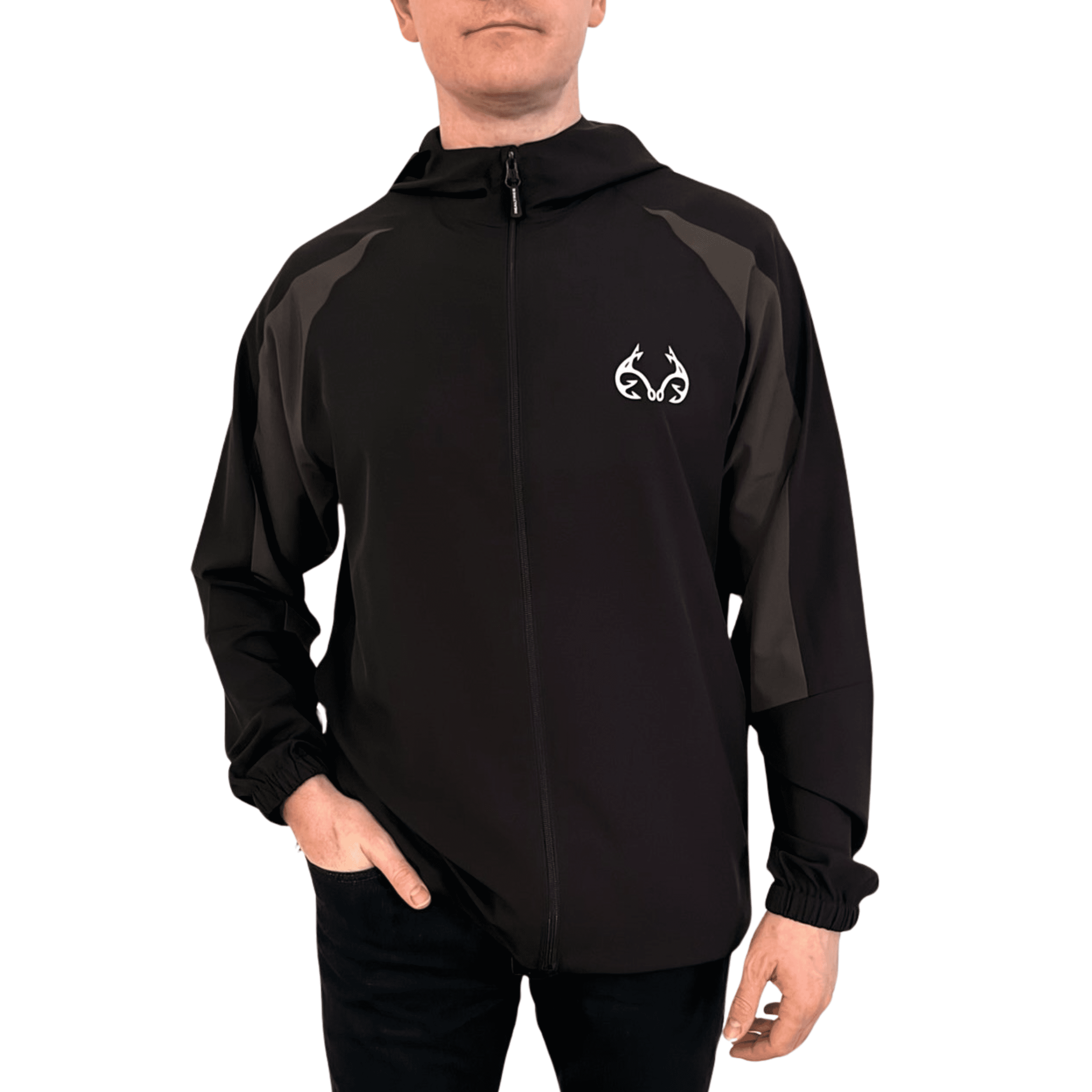 Realtree Unisex Full-Zip Lightweight Windbreaker Fishing Jacket