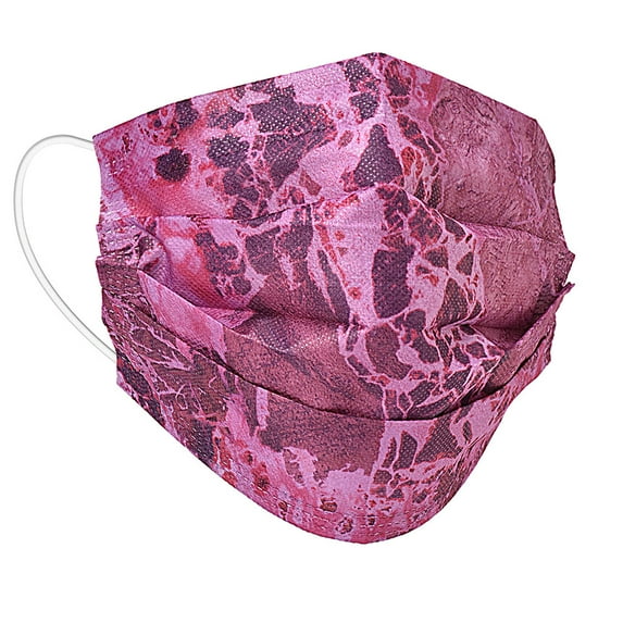 Realtree WAV3® Fuchsia Disposble Face Covering- 10 Pack