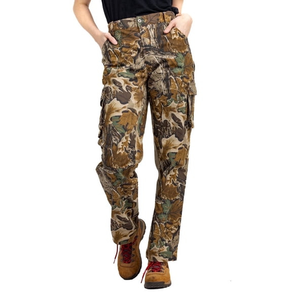 Realtree Women's Camo 6-Pocket Cargo Hunting Pants | Durable, Lightweight Outdoor Appare | Size XS-3XL