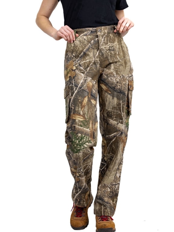 Women's Hunting Cargo Pants | Durable, Lightweight, EDGE Camo, M