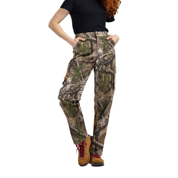 Realtree Women's Camo 6-Pocket Cargo Hunting Pants | Durable, Lightweight Outdoor Appare | Size XS-3XL