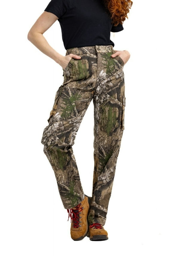 Women's Camo 6-Pocket Cargo Hunting Pants | Durable, Lightweight Outdoor Appare | Size XS-3XL