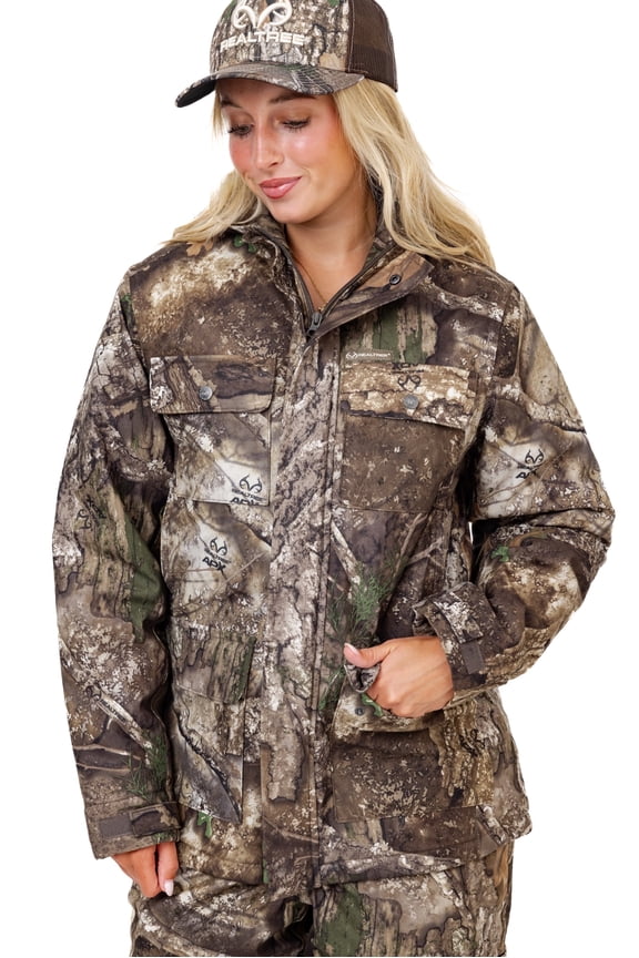 Women's APX Camo Hunting Jacket, Water Resistant Insulated Parka – Ultra-Quiet & Rugged