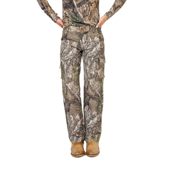 Realtree Women's All-Season Pants, Lightweight Camo Hunting Gear, Moisture-Wicking, Durable Fabric