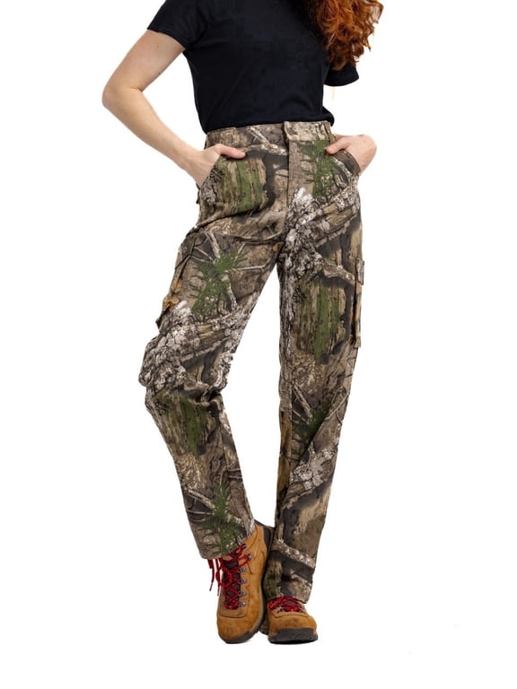 Women's Hunting Cargo Pants , 6-pocket, Lightweight, APX Camo, 2XL