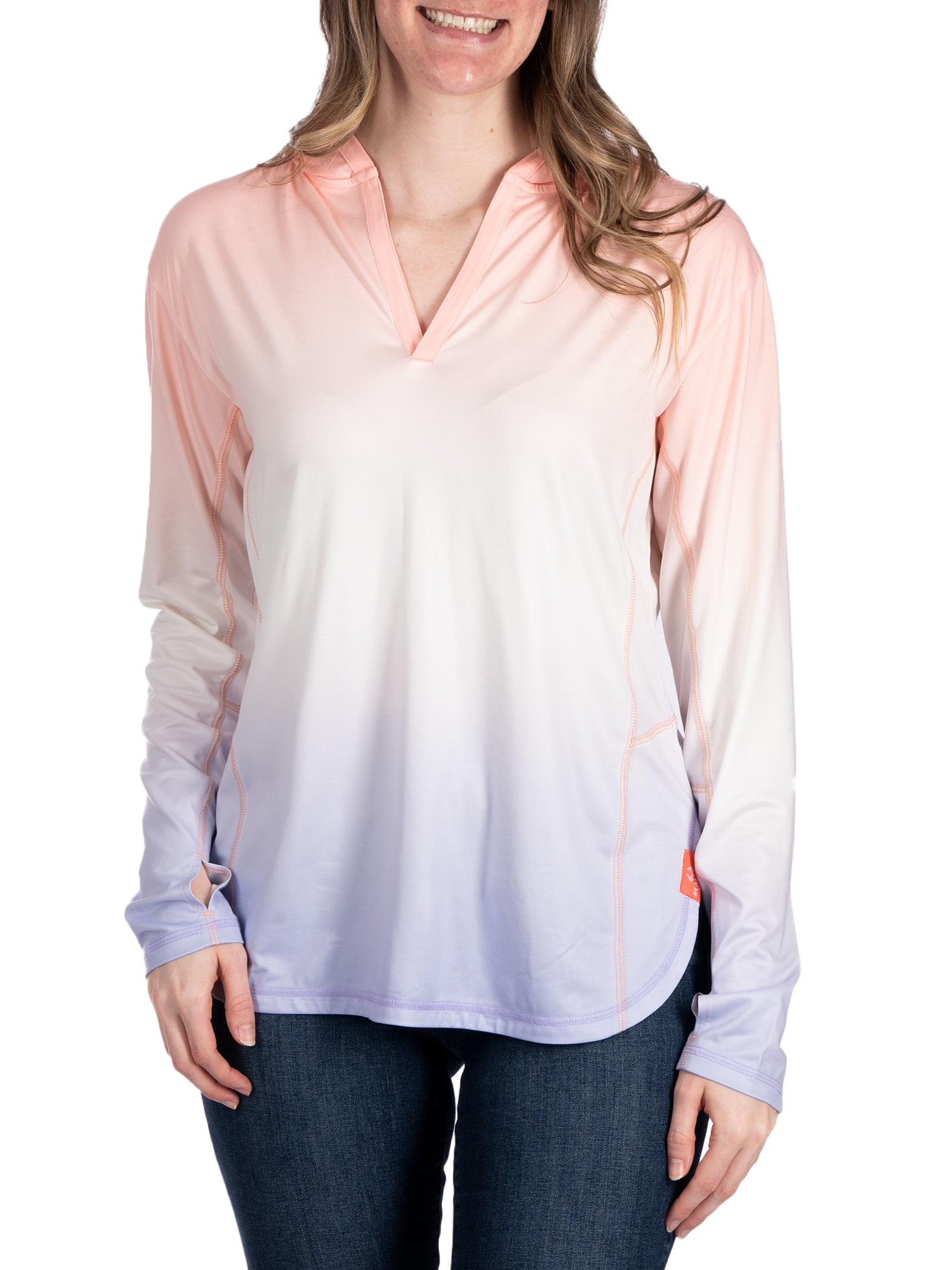 Realtree Women's Long Sleeve Fishing Hoodie, Performance Hooded Tee