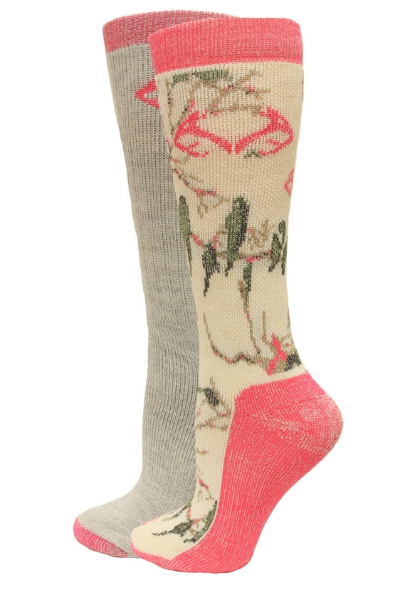 Women's Merino Wool Blend Boot Socks, 2 Pairs