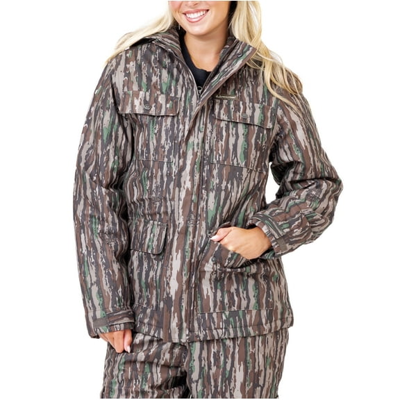 Realtree Women's Original Camo Hunting Jacket, Water Resistant Insulated Parka – Ultra-Quiet & Rugged