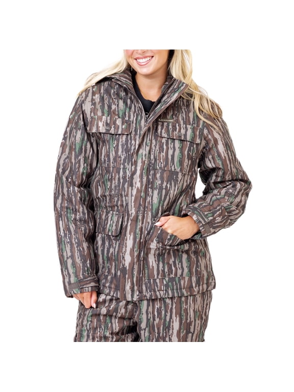 Women's Original Camo Hunting Jacket, Water Resistant Insulated Parka – Ultra-Quiet & Rugged