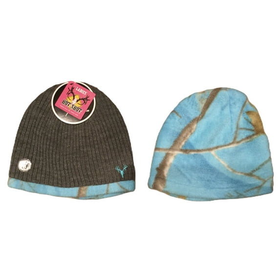 Realtree Women's Reversible Winter Hat Beanie Hot Shot Fleece Camouflage