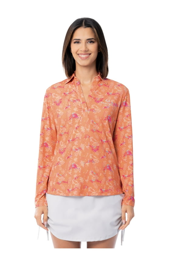 Womens Long Sleeve Tunic UPF30 Fishing Outdoor Shirt, Size S-2XL