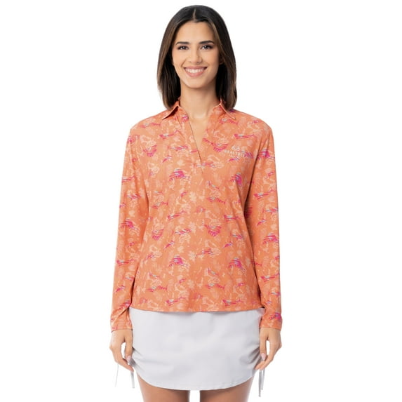 Realtree Womens Long Sleeve Tunic UPF30 Fishing Outdoor Shirt, Size S-2XL