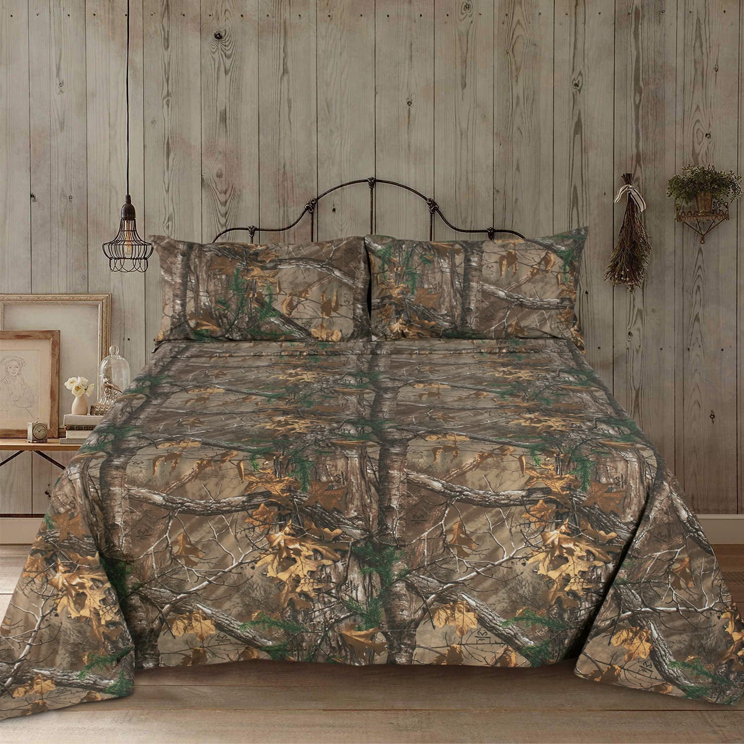 Realtree Xtra Sheet Set king Camo Bedding Sheet Set Polycotton Fabric