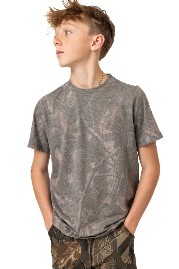Youth Camo Tri-Blend Short Sleeve Shirt – Lightweight & Soft, Outdoor Apparel​
