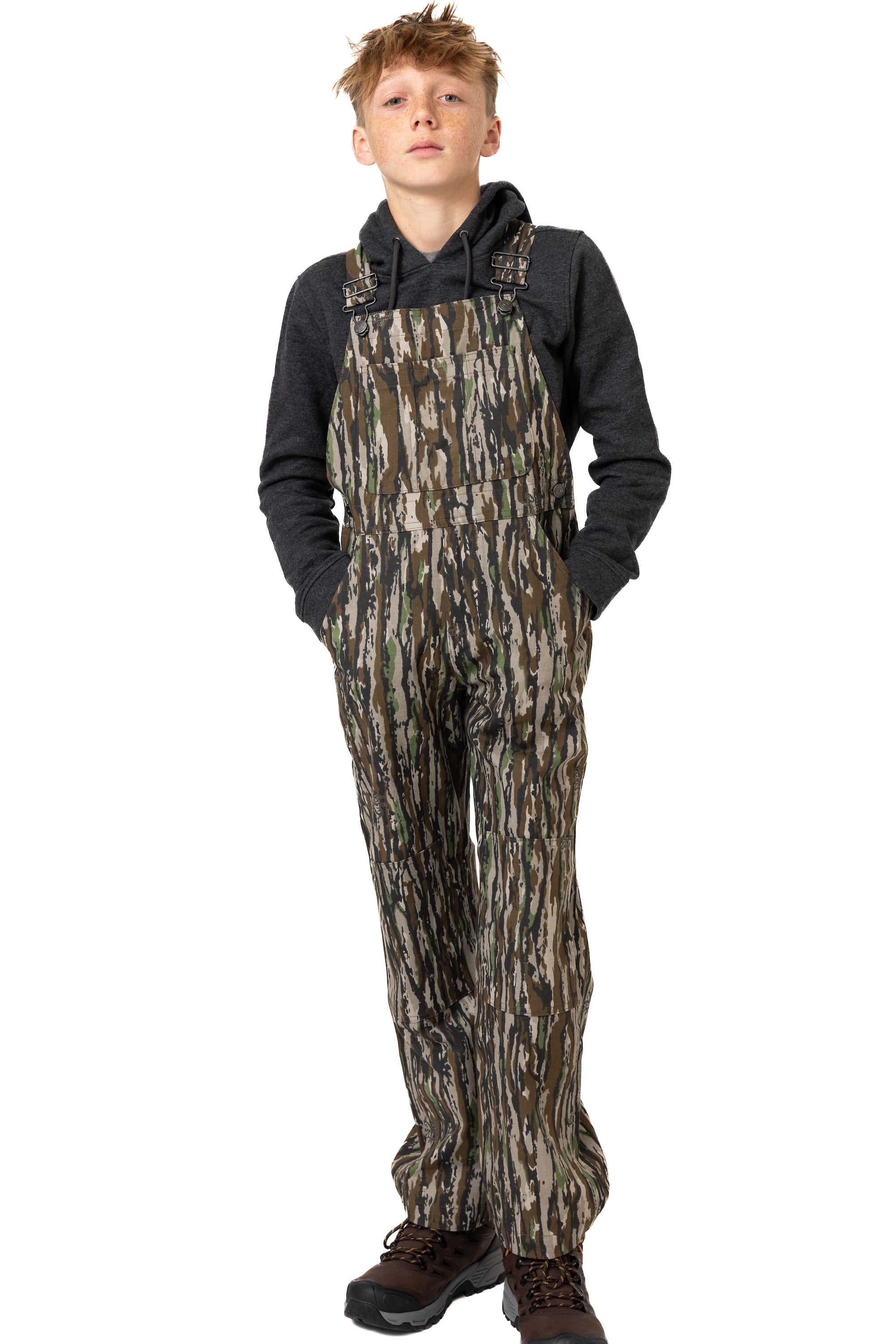 Realtree Youth Hunting Bib Overalls Hardwoods Camo