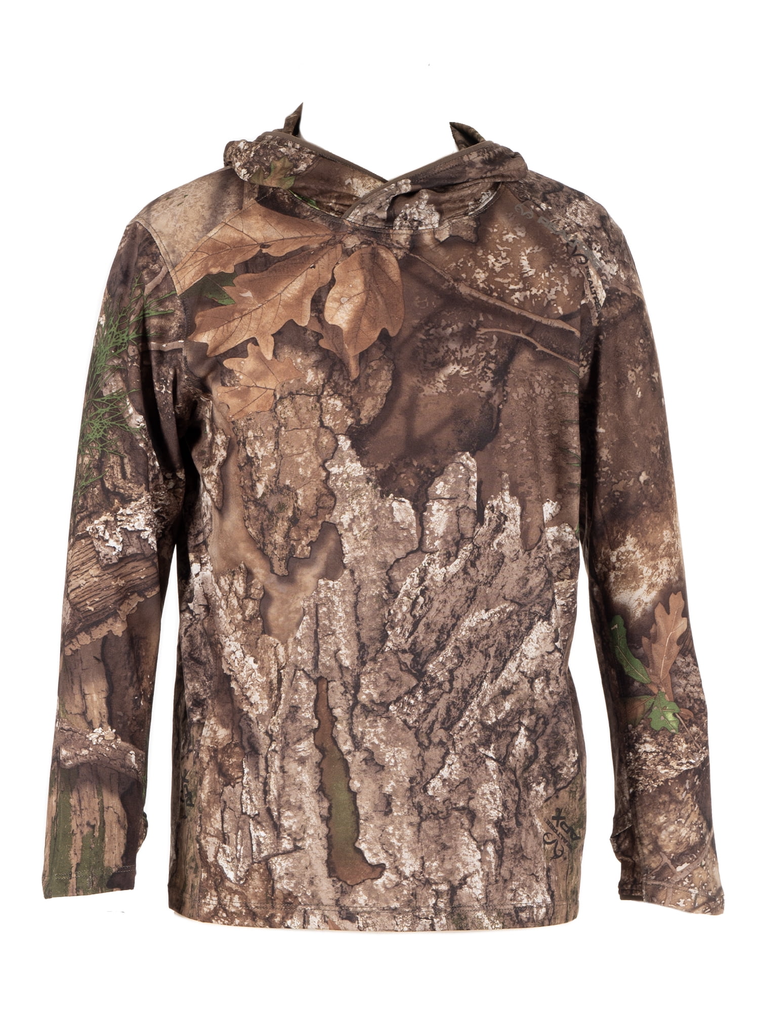 Realtree Youth Long Sleeve Performance Fishing Hoodie, M