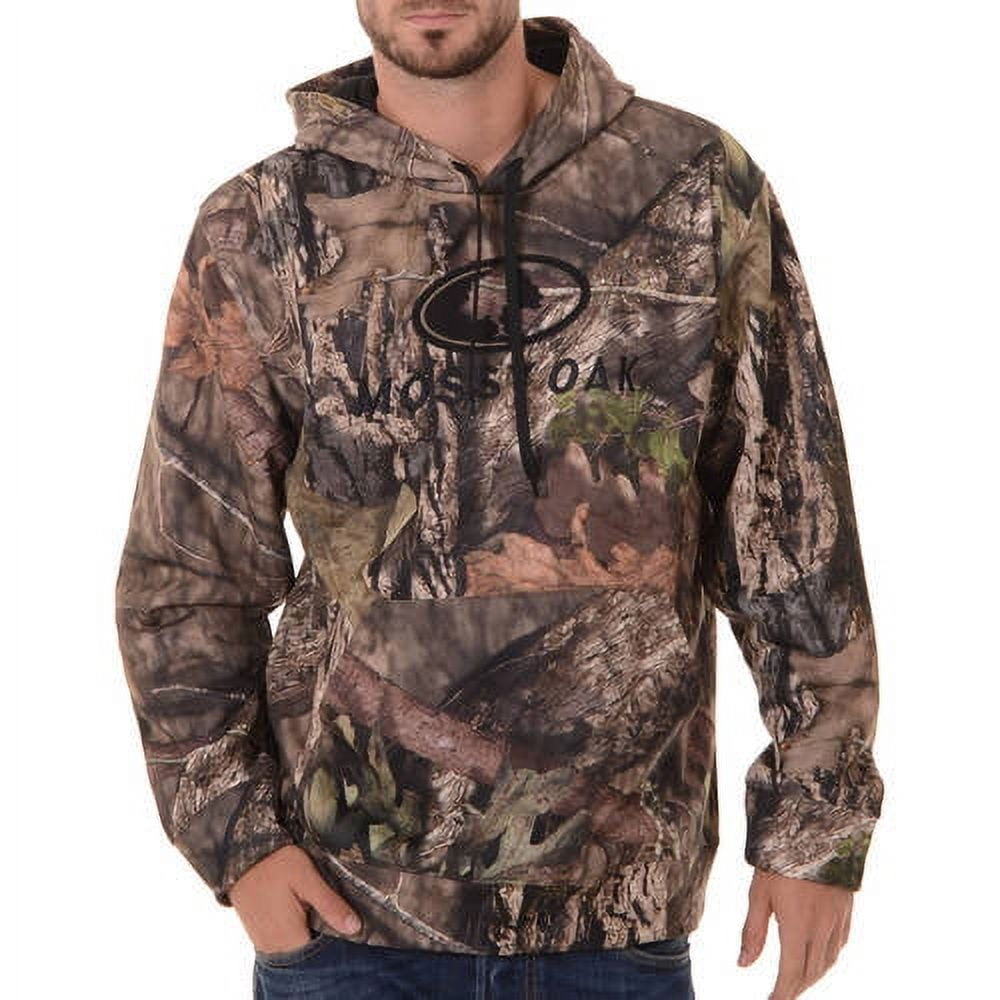 Realtree Mens Camo Performance Pullover Fleece Hoodie