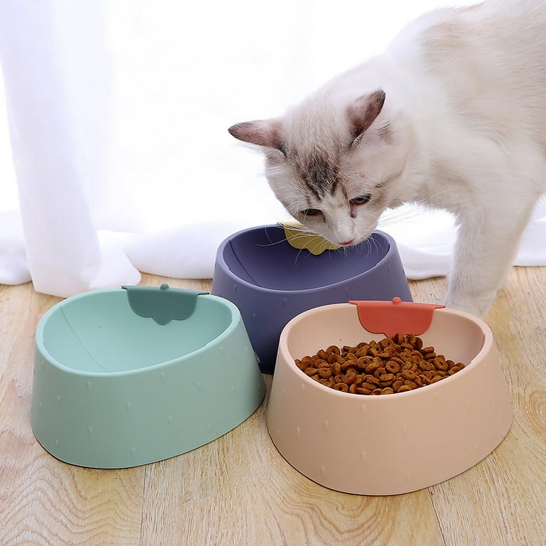 Realyc 800ml Cat Bowl Anti Tipping Large Capacity Food Holder Pet Water Drinking Food Bowls for Indoor and Outdoor Green