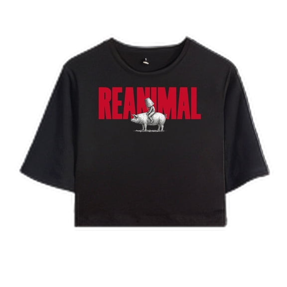 Reanimal T-Shirt For Women&Girls Midriff Short Sleeve Summer Clothing Vest Y2K Tee