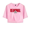 thumbnail image 1 of Reanimal T-Shirt For Women&Girls Midriff Short Sleeve Summer Clothing Vest Y2K Tee, 1 of 5