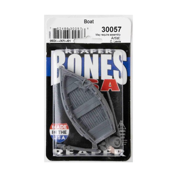 Reaper Boat Miniature Figure 25mm Heroic Scale Bones USA Miniatures