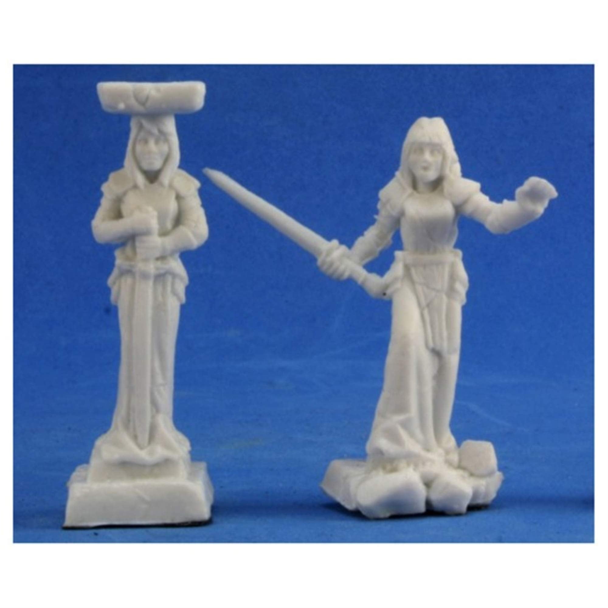 2x Colonne Cariatidi - Miniature Reaper Bones Per Giochi Di Ruolo (D&D, Pathfinder) 45mm