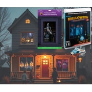 Reaper Brothers Halloween Digital Decoration Kit Includes 8 AtmosFX Video Effects for Halloween Plus 48  x 72  Holographic Projection Screen
