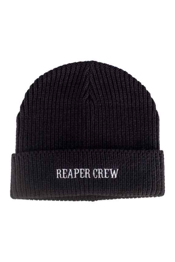 Reaper Crew Adult Black Beanie Hat