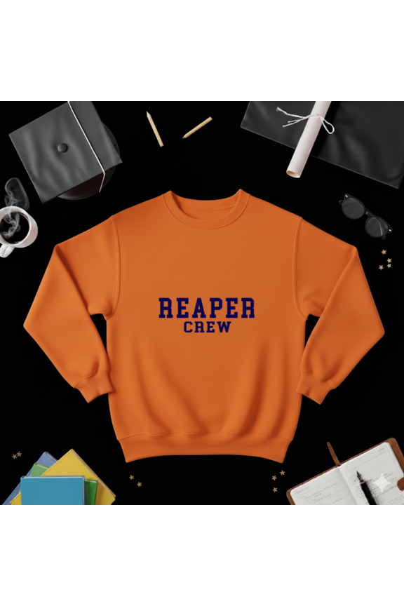 Reaper Crew Grim Skeleton Dark Humor Gothic Fantasy Art Sweatshirt, up to size 5XL