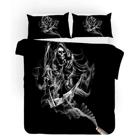Reaper Duvet Cover Set,Bedding Set for Kids and Adult, Home Decor, Full Size