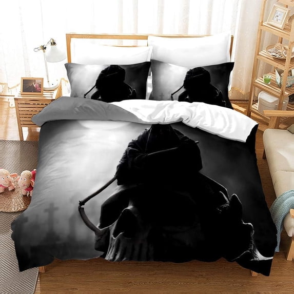Reaper Duvet Cover Set,Bedding Set for Kids and Adult, Home Decor, Full Size