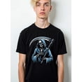 thumbnail image 1 of Reaper Grim T-Shirt Men's round neck T-shirt black casual summer Weekend casual wear Daily and weekend wear Classic Unisex Shirt Short Sleeve tshirts, 1 of 6