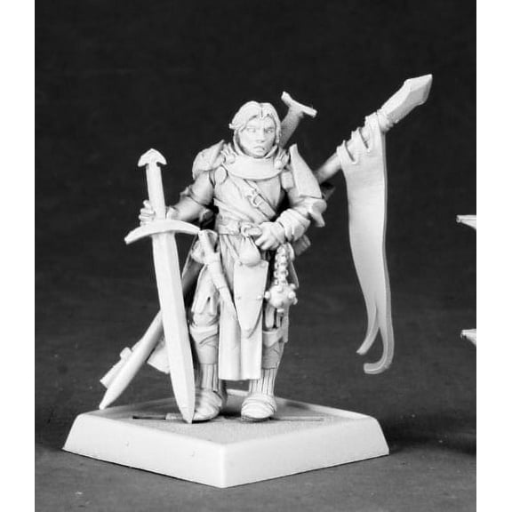 Reaper Miniatures Alain, Iconic Cavalier #60045 Pathfinder Miniatures Unpainted
