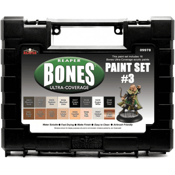 Reaper Miniatures Bones Ultra-Coverage Paint Set #3 New