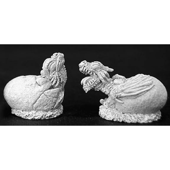 Reaper Miniatures Dragon Hatchlings (2 Pcs) #02802 Dark Heaven Unpainted Metal