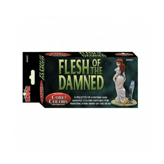 Reaper Miniatures Flesh of the Damned - Undead Skin Paint Set New