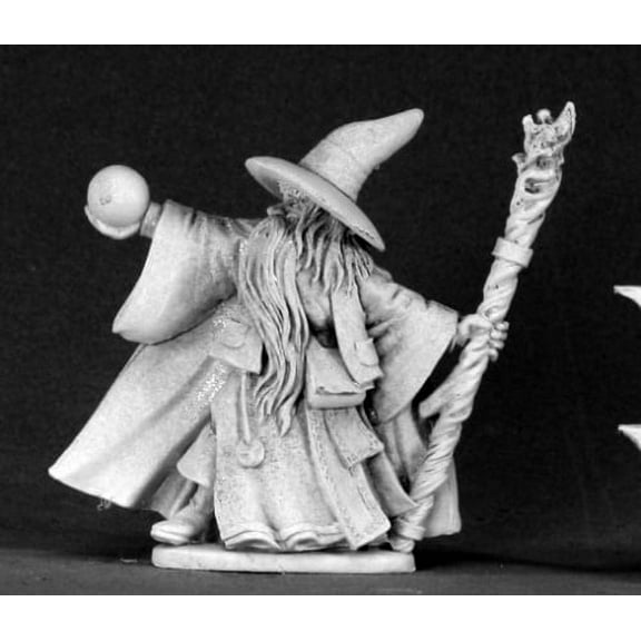 Reaper Miniatures Galladon Greycloak, Wizard #03426 Dark Heaven Unpainted Metal